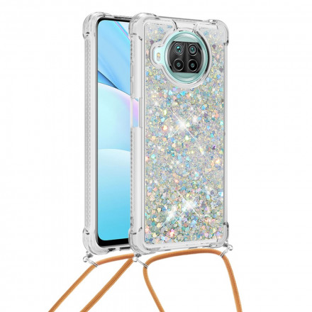 Coque Xiaomi Mi 10T Lite 5G  / Redmi Note 9 Pro 5G Paillettes avec Cordon