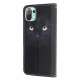 Housse Xiaomi Mi 11 Lite / Lite 5G Yeux de Chat Noir