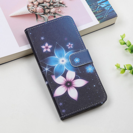 Housse Xiaomi Mi 11 Lite / Lite 5G Fleurs Lunaires à Lanière