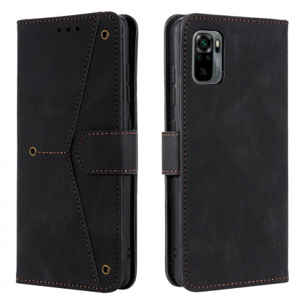 Housse Xiaomi Redmi Note 10 0 5G Simili Cuir Bicolore Rivets