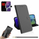 Housse OnePlus 8T Simili Cuir Couverture Miroir