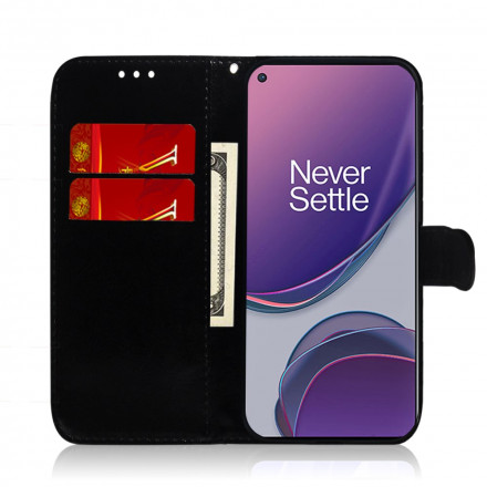 Housse OnePlus 8T Simili Cuir Couverture Miroir