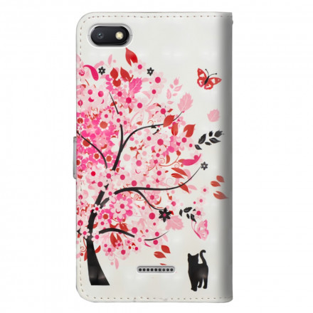 Housse Xiaomi Redmi 6A Arbre Rose