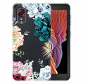 Coque Samsung Galaxy XCover 5 Transparente Fleurs Aquarelle