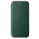 Flip Cover Oppo A15 Silicone Carbone Coloré