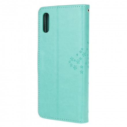 Housse Samsung Galaxy XCover 5 Arbre et Hiboux à Lanière