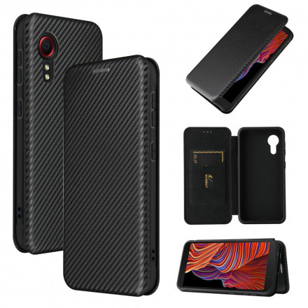 Flip Cover Samsung Galaxy XCover 5 Fibre Carbone