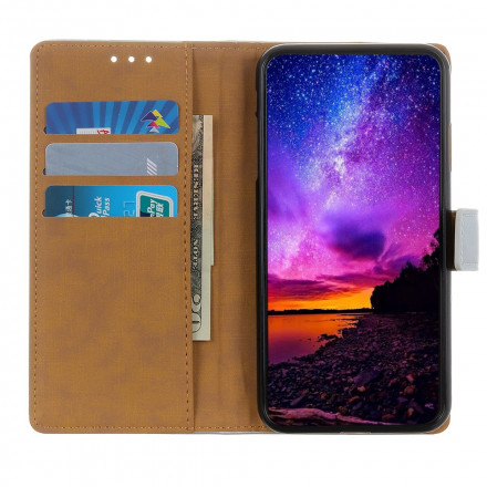 Housse Samsung Galaxy Xcover 5 Simili Cuir Litchi Simple