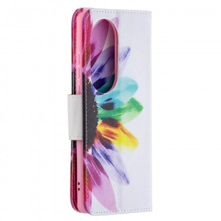 Housse Huawei P50 Pro Fleur Aquarelle