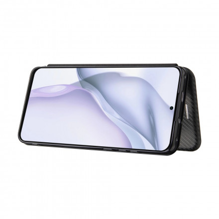 Flip Cover Huawei P50 Pro Fibre Carbone