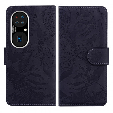 Housse Huawei P50 Pro Empreinte Face de Tigre