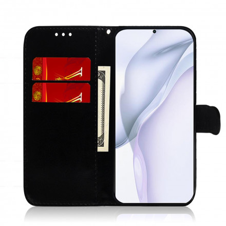 Housse Huawei P50 Pro Simili Cuir Couverture MIroir