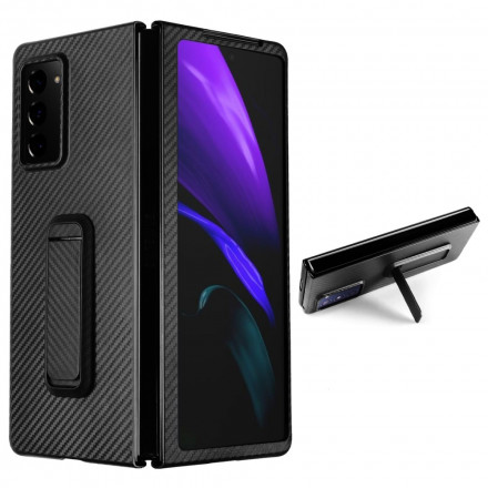 Coque Samsung Galaxy Z Fold2 Texturée avec Support Mains Libres