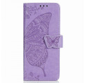 Housse Samsung Galaxy Z Fold2 Papillon Design avec Lanière