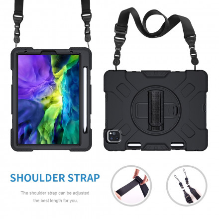 Coque iPad Pro 11" Style Bumper avec Sangle, Bandoulière et Porte-Stylet