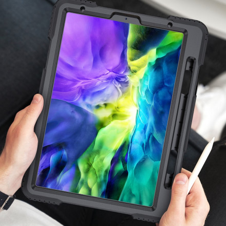 Coque iPad Pro 11" Style Bumper avec Sangle, Bandoulière et Porte-Stylet