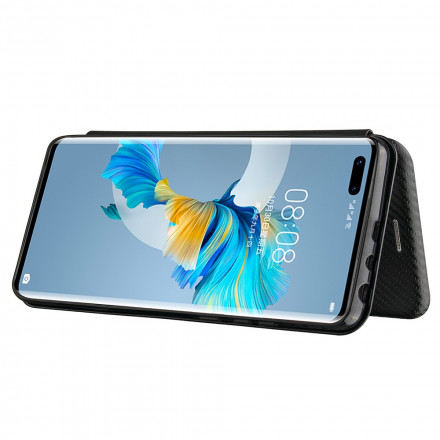 Flip Cover Huawei Mate 40 Pro Fibre Carbone