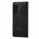 Flip Cover Sony Xperia 1 III Cuir Véritable Classique