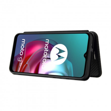 Flip Cover Moto G30 /  G10 Silicone Carbone Coloré