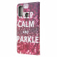 Housse Moto G30 / Moto G10 Keep Calm and Sparkle