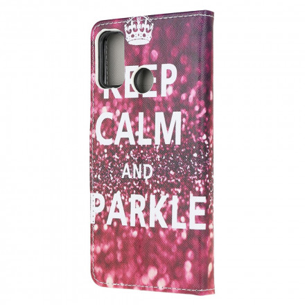 Housse Moto G30 / Moto G10 Keep Calm and Sparkle