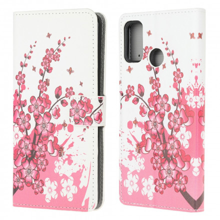 Housse Moto G30 / Moto G10 Tropical Flowers