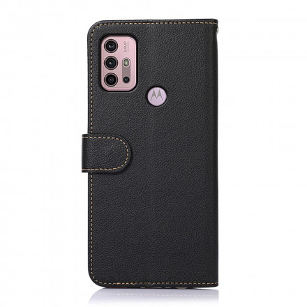 Housse Moto G30 / Moto G10 Style Litchi RFID KHAZNEH