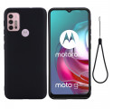 Coque Moto G30 / Moto G10 Silicone Liquide avec Lanière