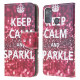 Housse Moto G50 Keep Calm and Sparkle