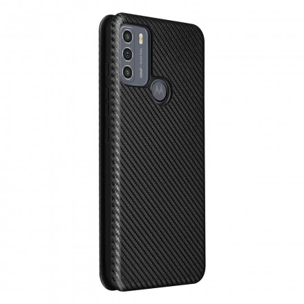 Flip Cover Moto G50 Silicone Carbone