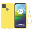 Coque Moto G9 Power Silicone Liquide avec Lanière