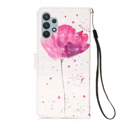 Housse Samsung Galaxy A32 4G Coquelicot Aquarelle