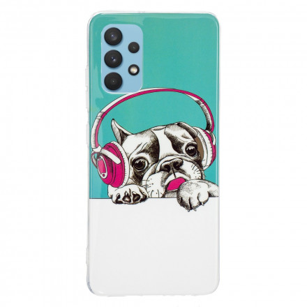 Coque Samsung Galaxy A32 4G Chien Fluorescente