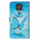 Housse Moto G9 Play Papillons Bleus Volants