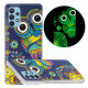 Coque Samsung Galaxy A32 4G Hibou Mandala Fluorescente