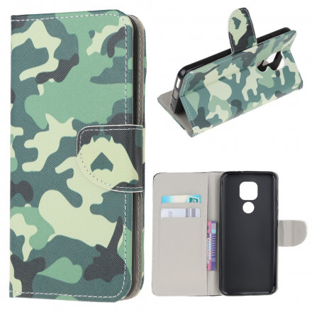 Housse Moto G9 Play Camouflage Militaire