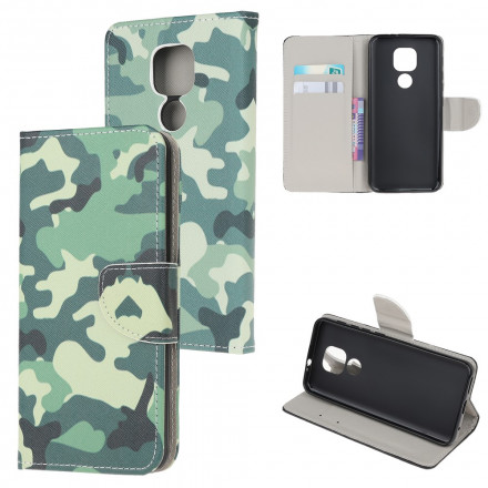 Housse Moto G9 Play Camouflage Militaire