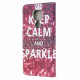 Housse Moto G9 Play Keep Calm and Sparkle