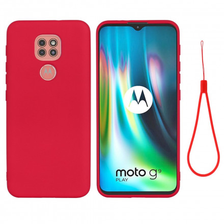 Coque Moto G9 Play Conception Silicone Liquide