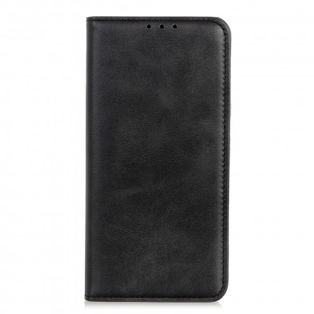 Flip Cover Samsung Galaxy A22 4G Cuir Fendu Véritable