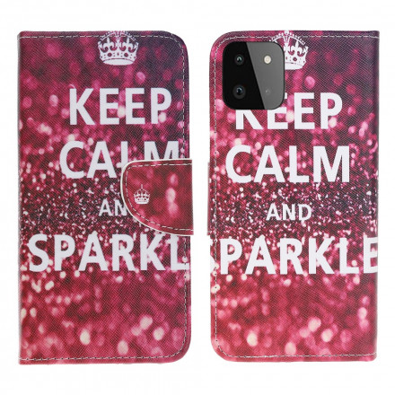 Housse Samsung Galaxy A22 5G Keep Calm and Sparkle