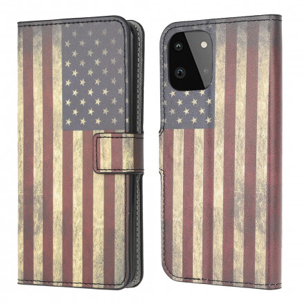 Housse Samsung Galaxy A22 5G Drapeau Américain