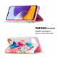 Flip Cover Samsung Galaxy A22 5G Papillons Colorés