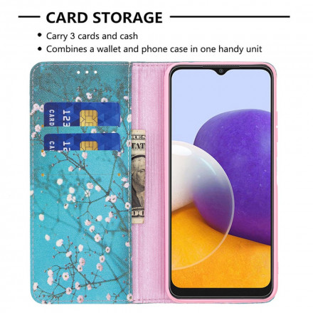 Flip Cover Samsung Galaxy A22 5G Branches Fleuries