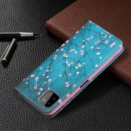 Flip Cover Samsung Galaxy A22 5G Branches Fleuries