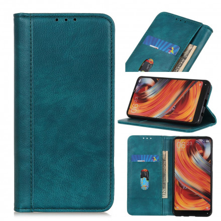 Flip Cover Samsung gaalxy A22 4G Version Cuir Litchi Fendu