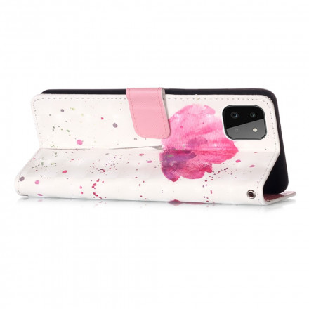 Housse Samsung Galaxy A22 5G Coquelicot Aquarelle