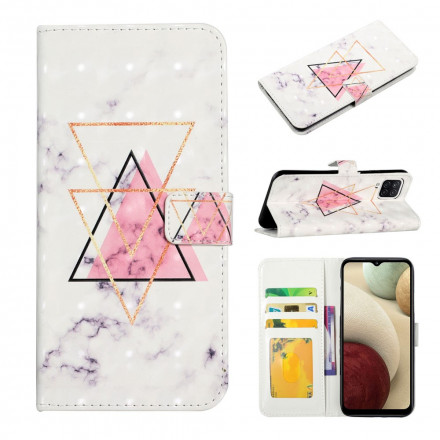 Housse Samsung Galaxy A22 4G Triangle en paillettes