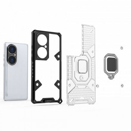 Coque Huawei P50 Pro Hybride Résistante Style Nid d'Abeille