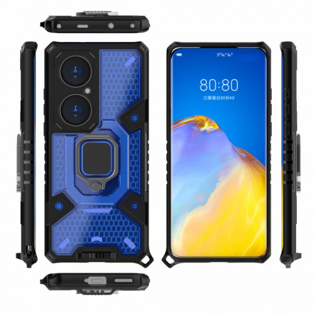 Coque Huawei P50 Pro Hybride Résistante Style Nid d'Abeille